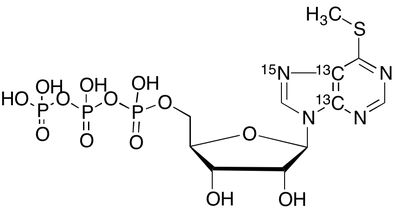 6-Methylthioinosine triphosphate-<sup>13</sup>C<sub>2</sub>,<sup>15</sup>N