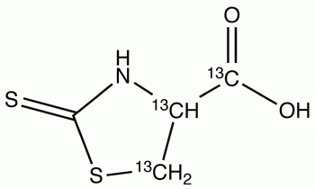 2-Thioxothiazolidine-4-carboxylic acid-<sup>13</sup>C<sub>3</sub>