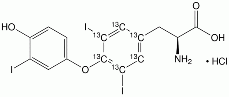 3,3’,5-Triiodothyronine-<sup>13</sup>C<sub>6</sub> hydrochloride