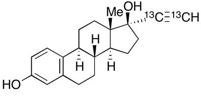 17α-Ethynyl-<sup>13</sup>C<sub>2</sub>-estradiol
