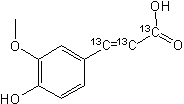 Ferulic acid-<sup>13</sup>C<sub>3</sub>
