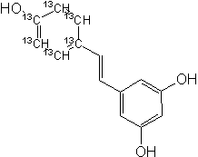 Resveratrol-<sup>13</sup>C<sub>6</sub>