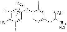 Reverse Triiodothyronine-[diiodophenyl-ring-<sup>13</sup>C<sub>6</sub>] HCl (Reverse T3)