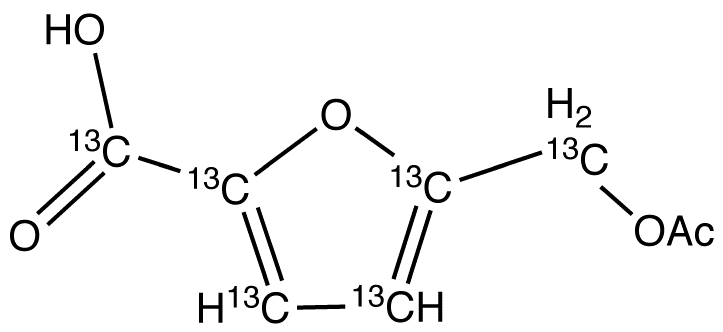5-Acetoxymethyl-2-furancarboxylic Acid-<sup>13</sup>C<sub>6</sub>