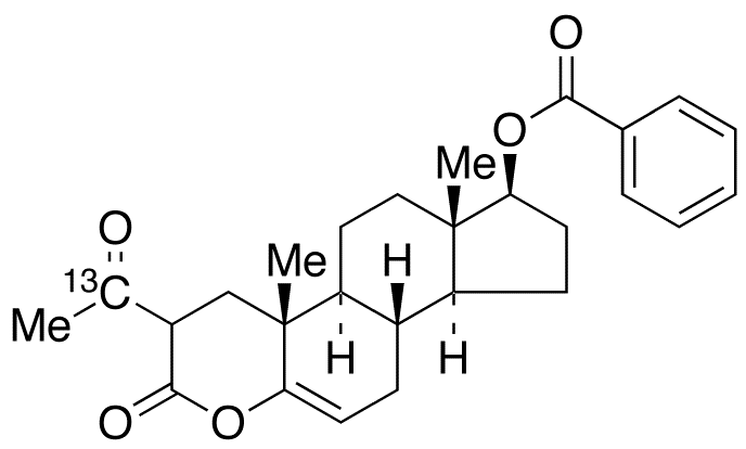 (17β)-2-(Acetyl-<sup>13</sup>C)-17-(benzoyloxy)-4-oxaandrost-5-en-3-one