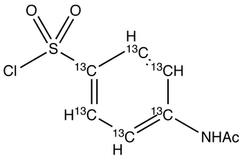 4-N-Acetylaminobenzene-<sup>13</sup>C<sub>6</sub>-sulfonyl Chloride