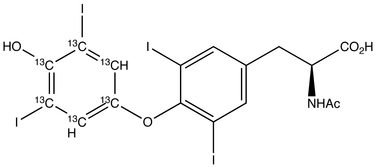 N-Acetyl L-thyroxine-<sup>13</sup>C<sub>6</sub>