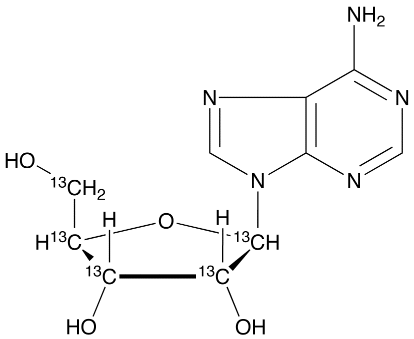 Adenosine-<sup>13</sup>C<sub>5</sub>