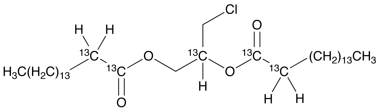 rac 1,2-Bis-palmitoyl-3-chloropropanediol-<sup>13</sup>C<sub>5</sub>