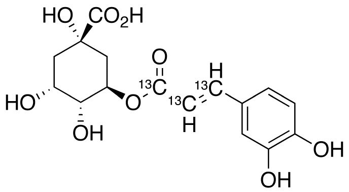 Chlorogenic acid-<sup>13</sup>C<sub>3</sub>