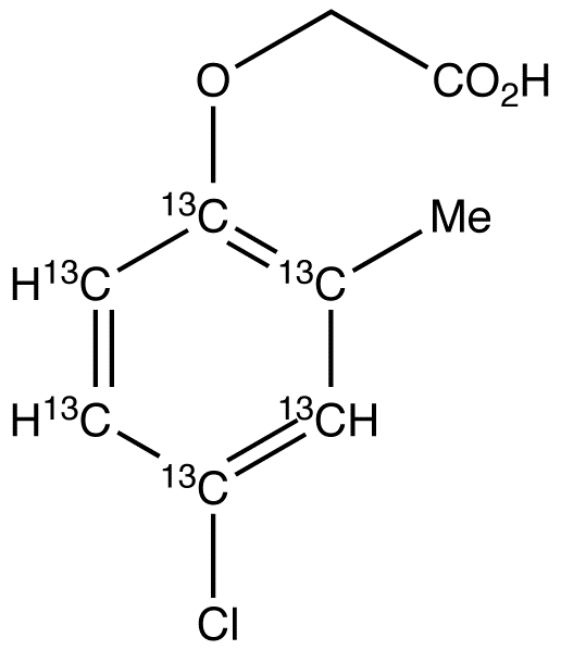 (4-Chloro-2-methylphenoxy)acetic Acid-<sup>13</sup>C<sub>6</sub>