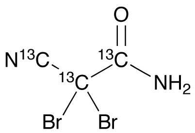 Dibromocyanoacetamide-<sup>13</sup>C<sub>3</sub>