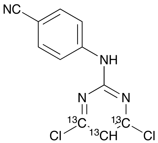 4-[(4,6-Dichloro-2-pyrimidinyl)amino]benzonitrile-<sup>13</sup>C<sub>3</sub>