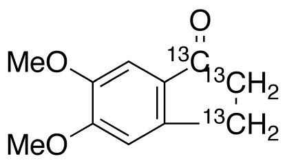 5,6-Dimethoxy-1-indanone-<sup>13</sup>C<sub>3</sub>