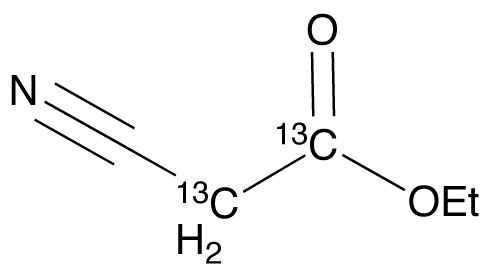 Ethyl Cyanoacetate-1,2-<sup>13</sup>C<sub>2</sub>