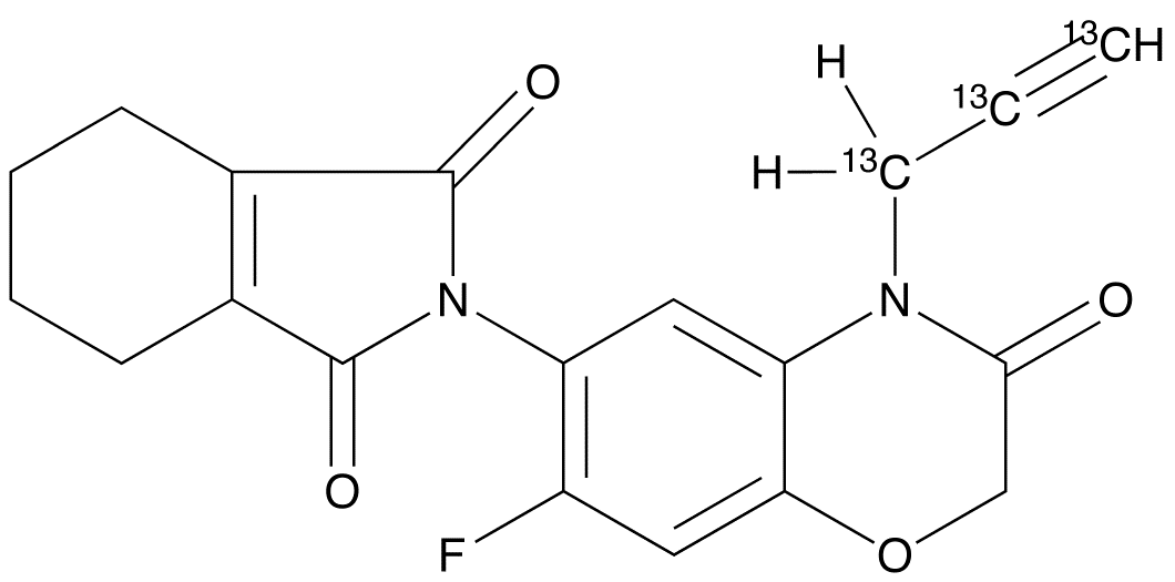 Flumioxazin-<sup>13</sup>C<sub>3</sub>