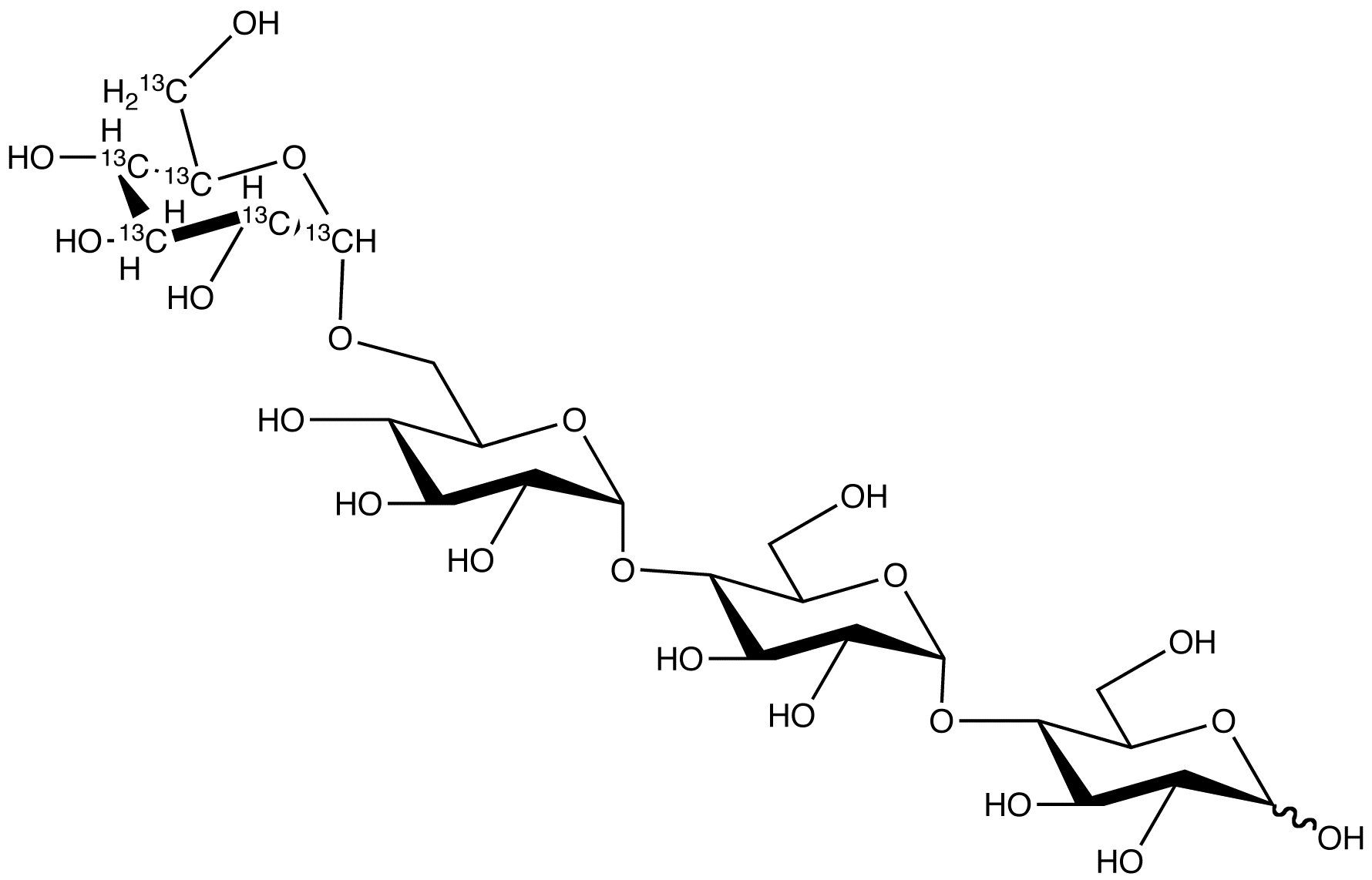 6-α-D-Glucopyranosyl maltotriose-<sup>13</sup>C<sub>6</sub>