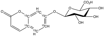 7-Hydroxy Coumarin-<sup>13</sup>C<sub>6</sub> β-D-Glucuronide