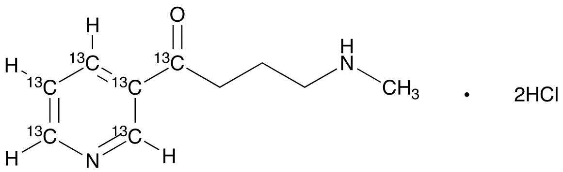 3-(4-Methylaminobutyryl)pyridine-1,2’,3’,4’,5’,6’-<sup>13</sup>C<sub>6</sub> DiHCl