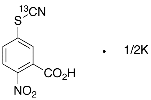 2-Nitro-5-(thiocyanato-<sup>13</sup>C)benzoic Acid Potassium Salt 