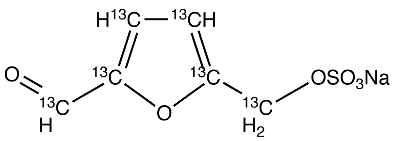 5-Sulfooxymethylfurfural-<sup>13</sup>C<sub>6</sub> Sodium Salt
