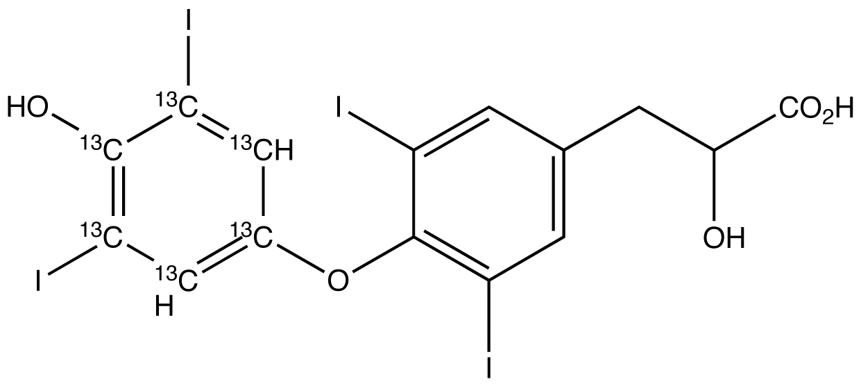 3,5,3’,5’-Tetraiodo Thyrolactic Acid-<sup>13</sup>C<sub>6</sub>