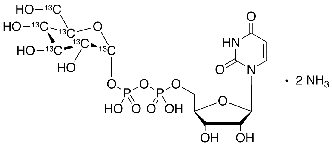 Uridine 5’-Diphospho-α-D-glucose-<sup>13</sup>C<sub>6</sub> Diammonium Salt