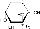D-arabinose-2-<sup>13</sup>C