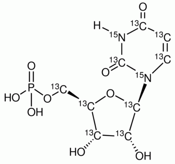 Uridine-<sup>13</sup>C<sub>9</sub>,<sup>15</sup>N<sub>2</sub>5’-monophosphate Sodium Salt