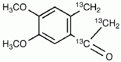 5,6-Dimethoxy-1,2,3-<sup>13</sup>C<sub>3</sub>-indanone
