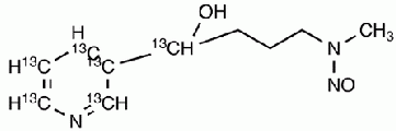4-(Methylnitrosamino)-1-(3-pyridyl)-1-butanol-1,2’,3’,4’,5’,6’-<sup>13</sup>C<sub>6</sub>