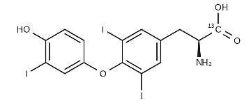 3,3’,5-Triiodo-L-thyronine-<sup>13</sup>C<sub>6</sub> solution in methanol