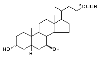 Ursodeoxycholic-24-<sup>13</sup>C Acid