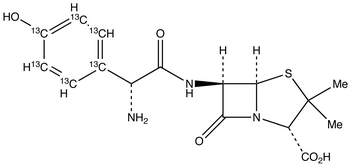 Amoxicillin-<sup>13</sup>C<sub>6</sub>