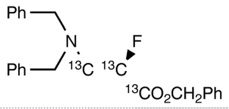 Benzyl(2R)-3-N,N-Dibenzylamino-2-fluoropropanoate-<sup>13</sup>C<sub>3</sub>