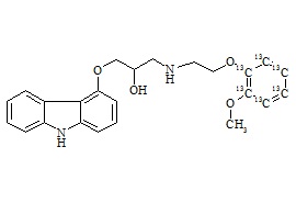 Carvedilol-<sup>13</sup>C<sub>6</sub>