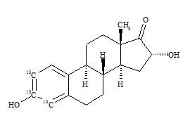 16-α Hydroxyestrone-<sup>13</sup>C<sub>3</sub>