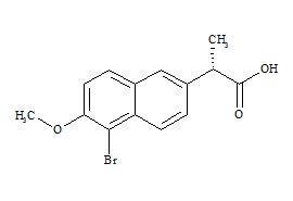 Naproxen Impurity C (5-Bromo Naproxen)