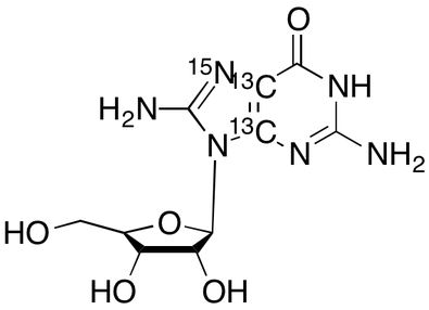 8-Aminoguanosine-<sup>13</sup>C<sub>2</sub>,<sup>15</sup>N