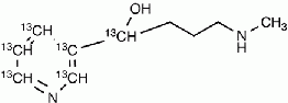 4-(Methylamino)-1-(3-pyridyl)-1-butanol-1,2’,3’,4’,5’,6’-<sup>13</sup>C<sub>6</sub>