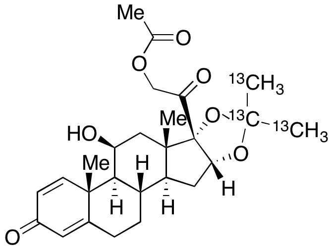 Desonide 21-Acetate-13C<sub>3</sub>