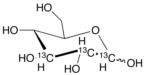 D-Glucose-1,2,3-13C<sub>3</sub>