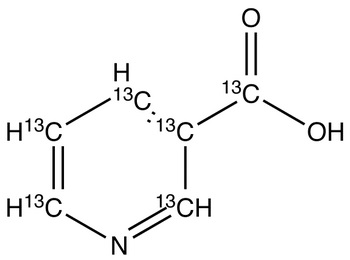 Nicotinic acid-<sup>13</sup>C<sub>6</sub> solution in methanol