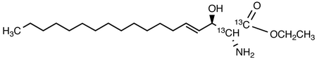 Ethyl (2R,3R)-2-Amino-3-hydrox-decaoct-4E-enoate-<sup>13</sup>C<sub>2</sub>