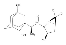 Saxagliptin-<sup>13</sup>C,d<sub>2</sub> hydrochloride