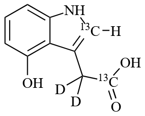 4-Hydroxy-1H-indole-3-acetic acid-<sup>13</sup>C<sub>2</sub>,d<sub>2</sub>