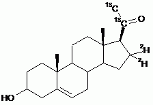 Pregnenolone-(20, 21-<sup>13</sup>C<sub>2</sub>, 16,16-d<sub>2</sub>)