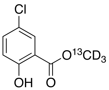 5-Chloro-2-hydroxybenzoic Acid Methyl Ester-<sup>13</sup>C,d<sub>3</sub>