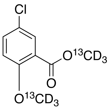 5-Chloro-2-methoxybenzoic Acid Methyl Ester-<sup>13</sup>C<sub>2</sub>,d<sub>6</sub>