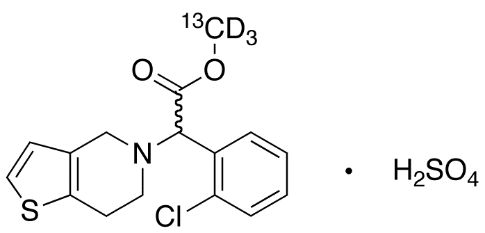 rac Clopidogrel-<sup>13</sup>C,d<sub>3</sub> Hydrogen Sulfate